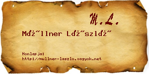 Müllner László névjegykártya